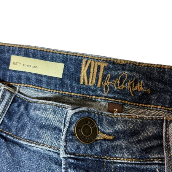 Kut From The Kloth Katy Boyfriend Jeans Womens Size 2 Medium Wash - Picture 3 of 7